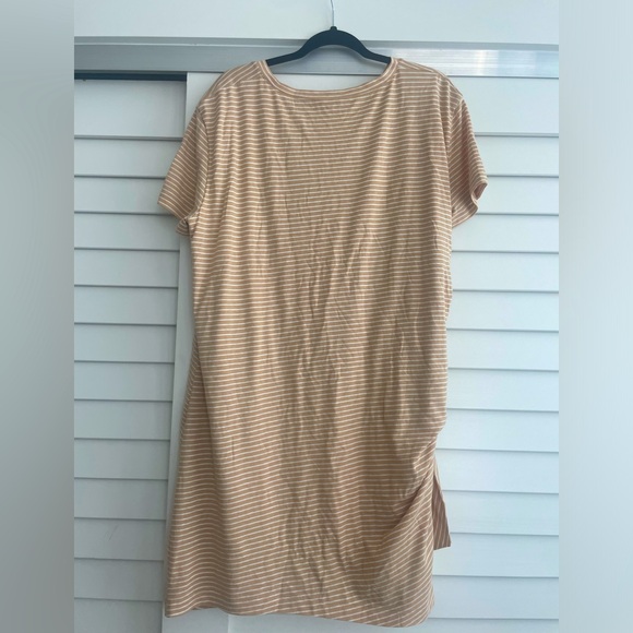 NWT WOMENS STRIPE SIDE TIE T-SHIRT DRESS XL - Picture 3 of 4